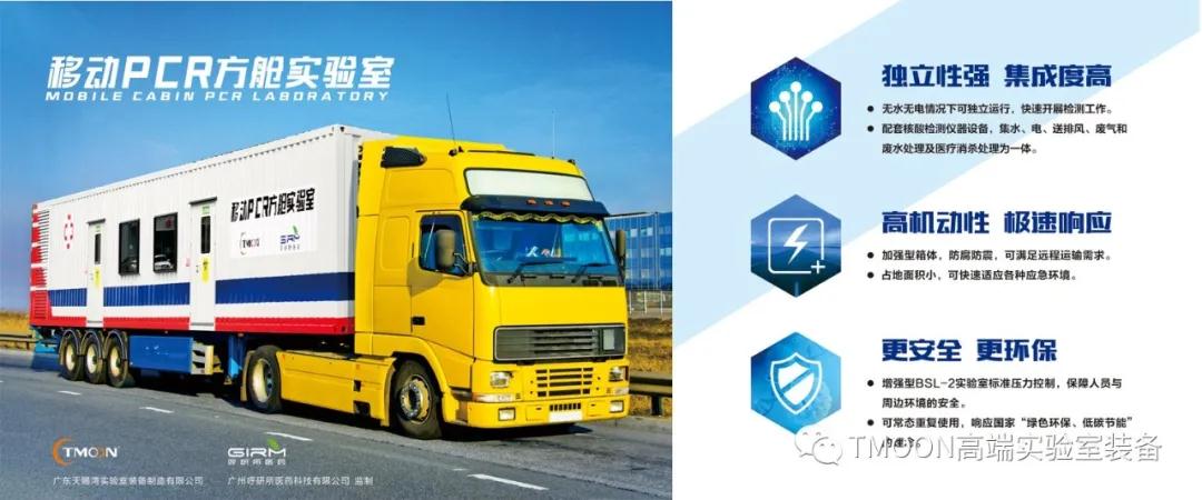 移動(dòng)PCR方艙實(shí)驗(yàn)室 ——可重復(fù)利用的安全實(shí)驗(yàn)室